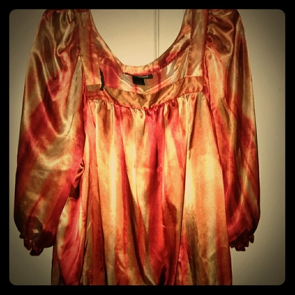 Ashley Stewart Tops - 👑Final Price!👑 AS square neckline satin blouse